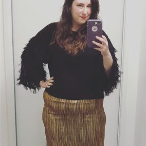 Gold/ Bronze Metallic Shimmer Skirt